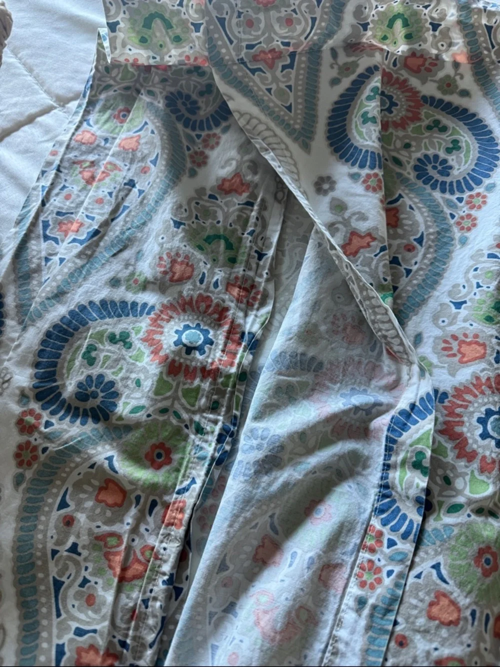 Pottery barn Giselle paisley Medallion 2 euro shams & 1 STD sham Bohemian Cotton